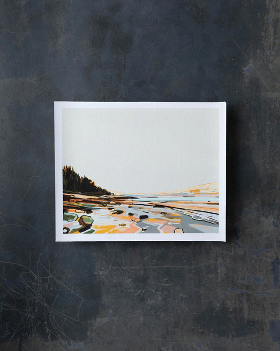 Sarah Madeira Day Sand Beach Semi Abstraction | Print on Canvas | unstretched 