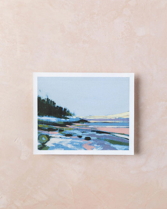 Sarah Madeira Day Sand Beach Violet Great Head | Print on Canvas | unstretched 