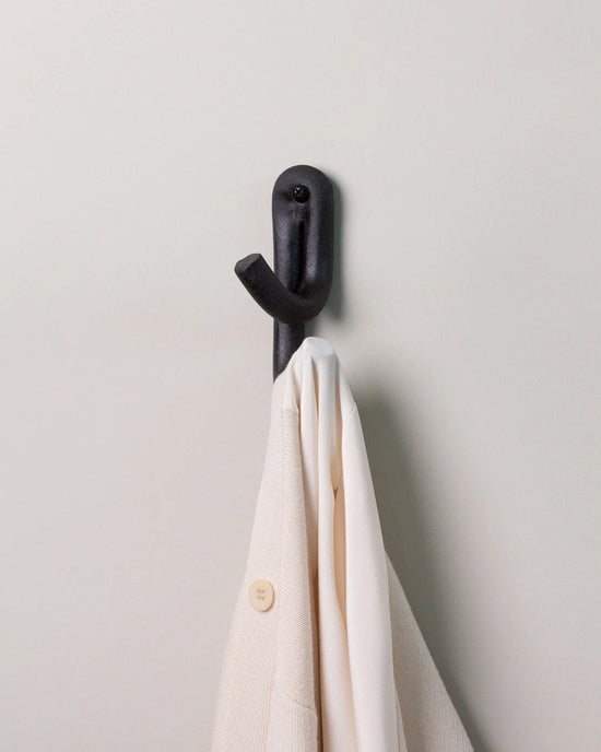SIN Leggy Crossed Wall Hook in Black 