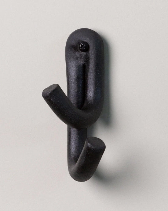 SIN Leggy Crossed Wall Hook in Black 