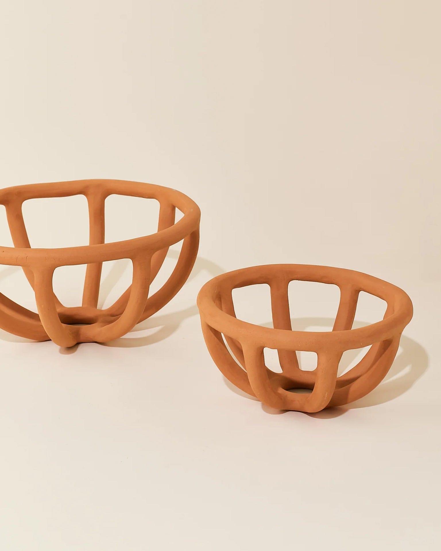 Prong Fruit Bowl in Terracotta