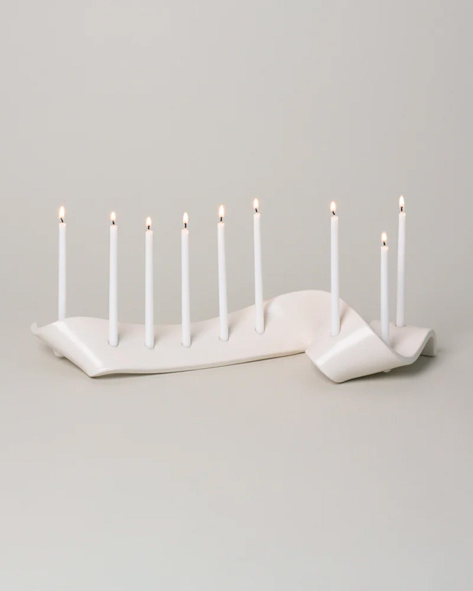 Swey Menorah in Cream