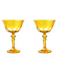 SIR / MADAM Rialto Glass Coupe Ginger Set/2 