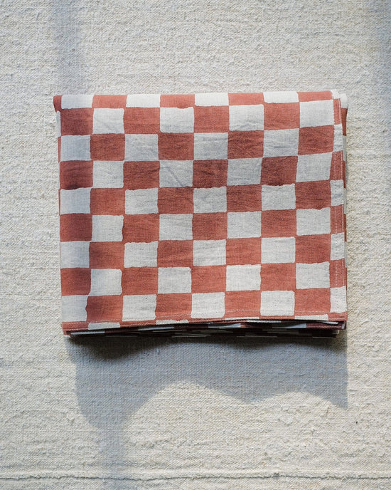 Soil to Studio Divya Table Runner in Dusty Rose 