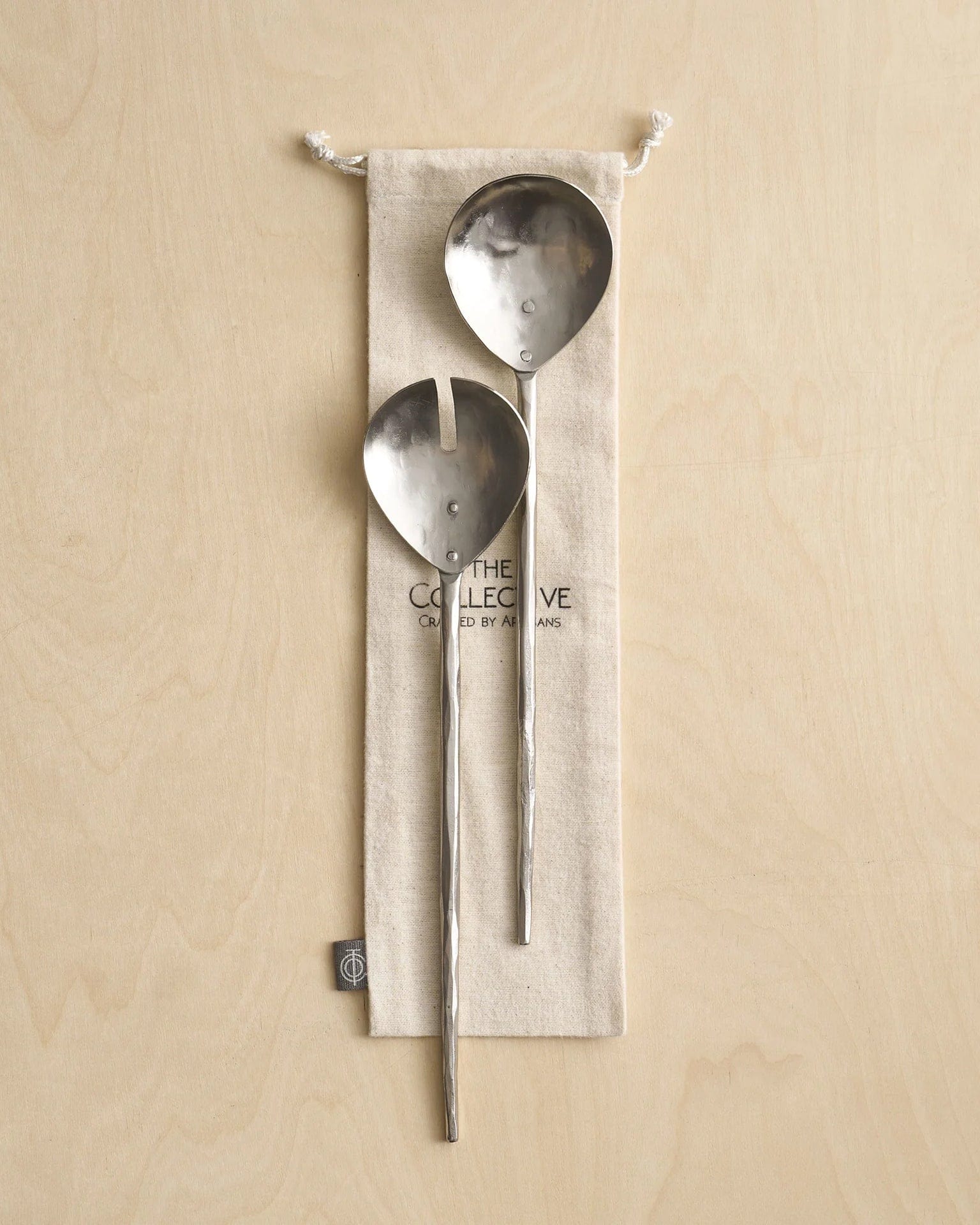 Forge Pewter Salad Servers - S/2