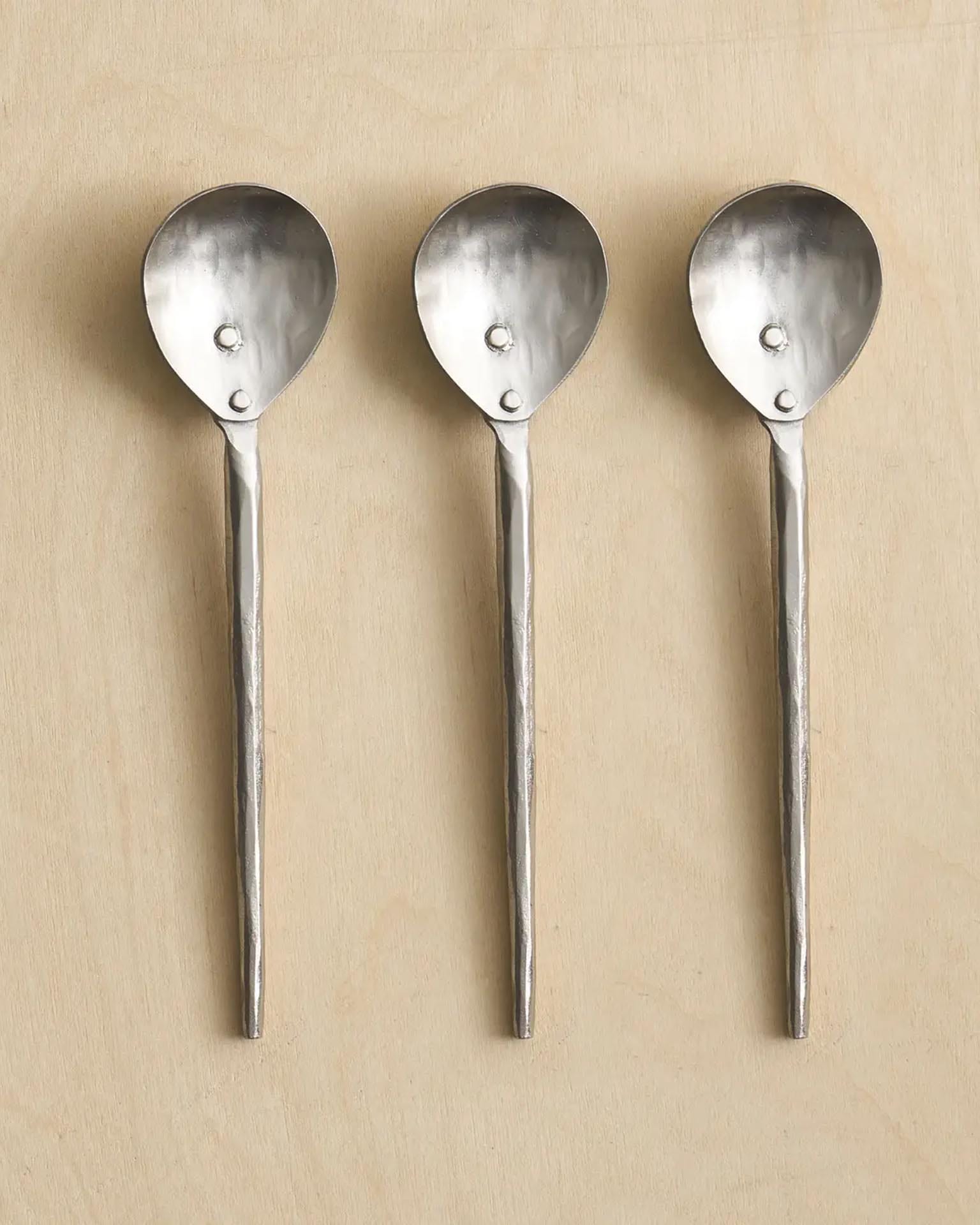 Forge Pewter Small Spoons - Set of 3