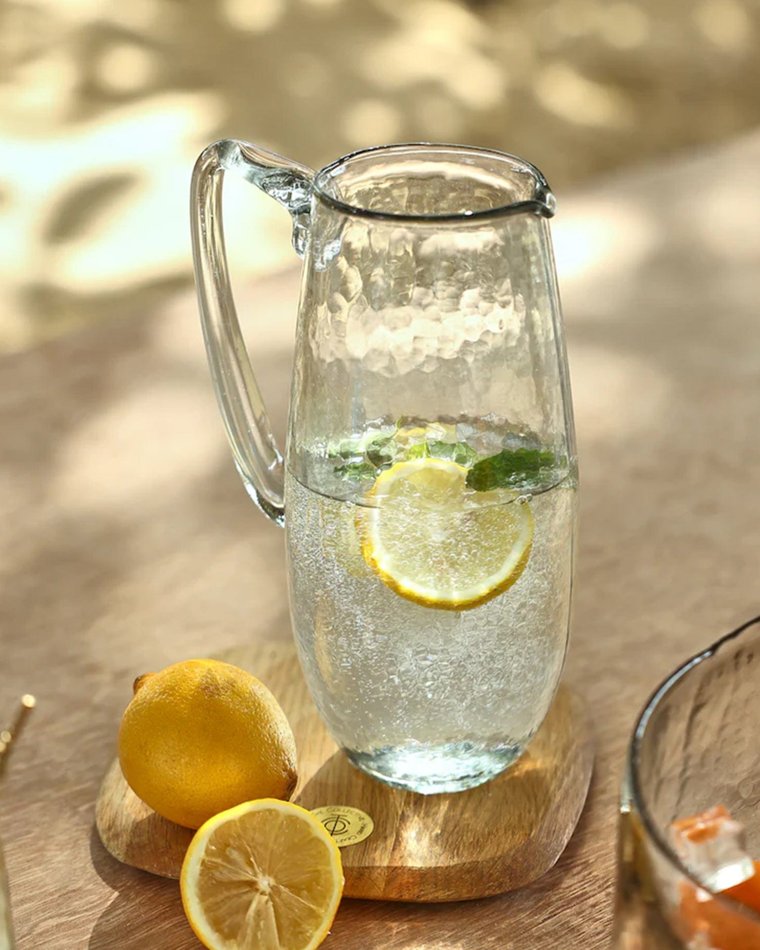 Pebbled Glass Pitcher