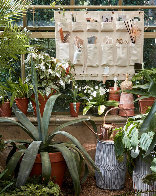 The Floral Society Canvas Half-Wall Organizer 