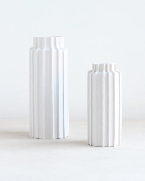 The Floral Society Ceramic Cylinder Vase - Short 