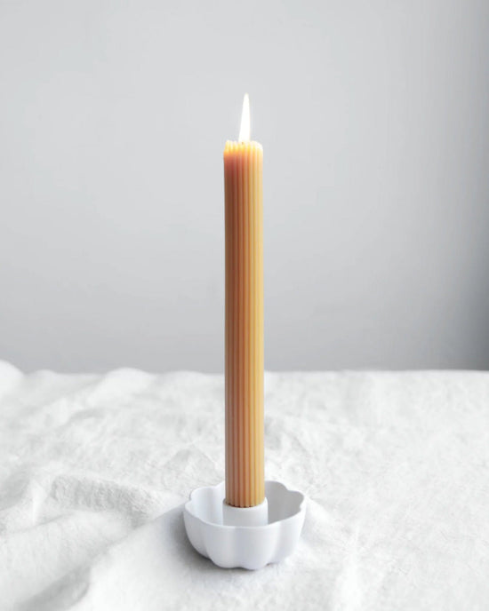 The Floral Society Ceramic Fleur Taper Holder 