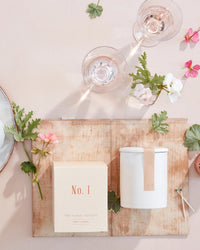 The Floral Society Home Juniper & Geranium No 1 Fragrant Candle in Juniper & Geranium