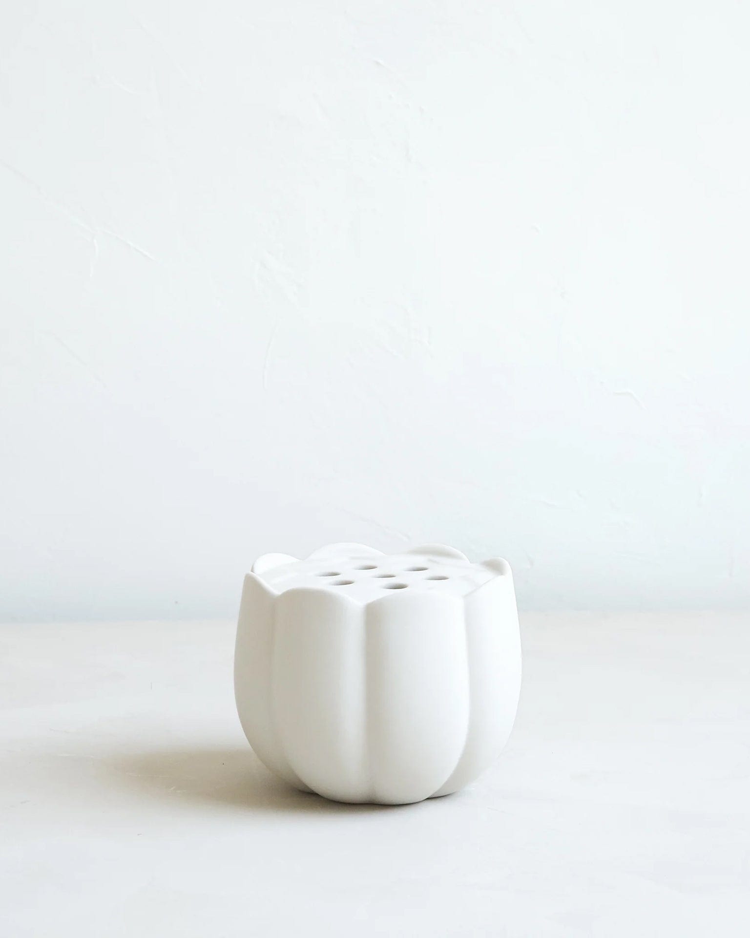Large Ceramic Flower Frog Vase