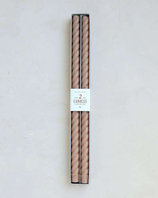 The Floral Society 18 Inch Fancy Taper Candles in Petal 
