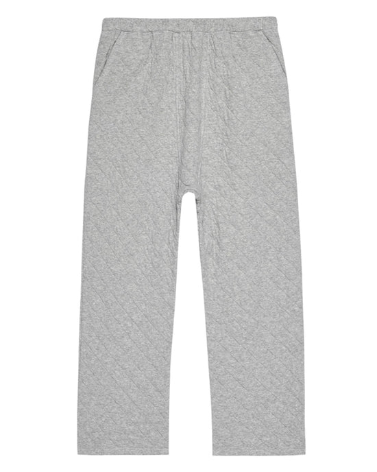 the Great Clothing The Quilted Pajama Pant in Heather Grey