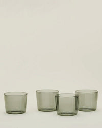 Set of 4 Essential Glassware in Smoke