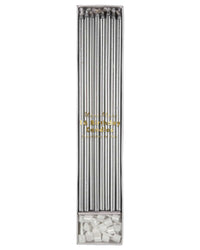 Long Candles in Silver