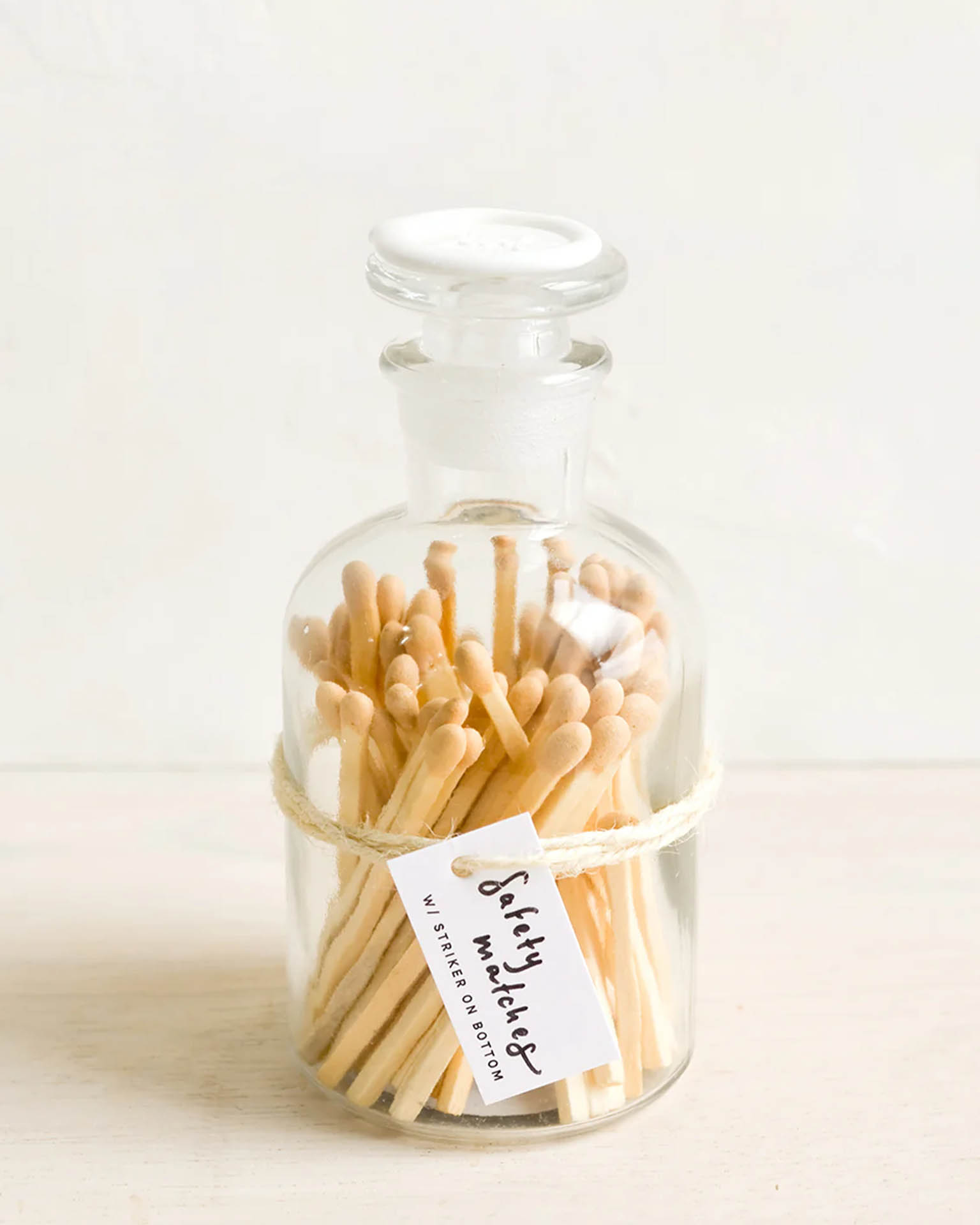 Apothecary Jar Matches w/ Wax Seal in Nougat