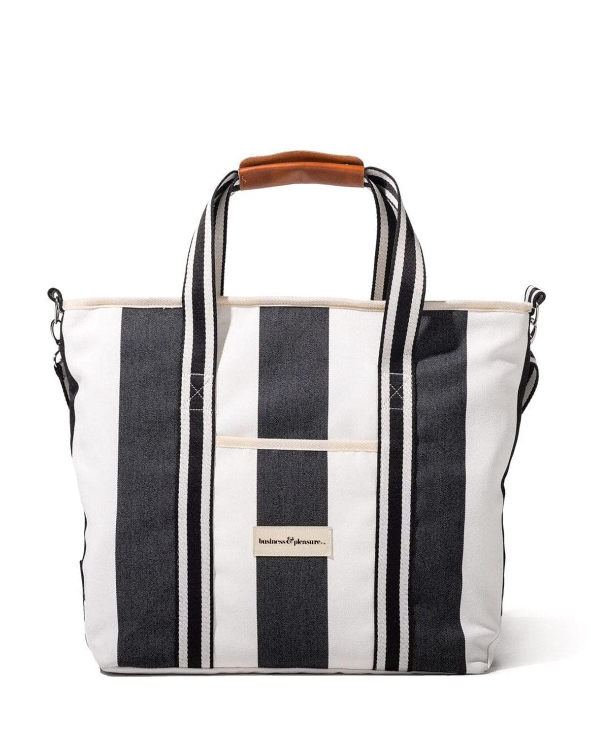Cooler Tote Bag - Crew Vintage Black Stripe
